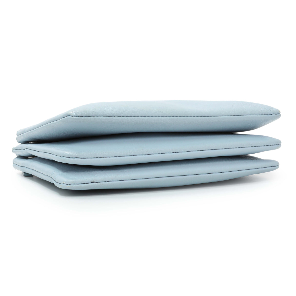 Celine Light Blue Lambskin Small Trio Crossbody Bag Handbags Celine