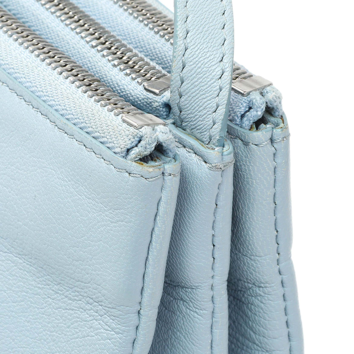 Celine Light Blue Lambskin Small Trio Crossbody Bag Handbags Celine