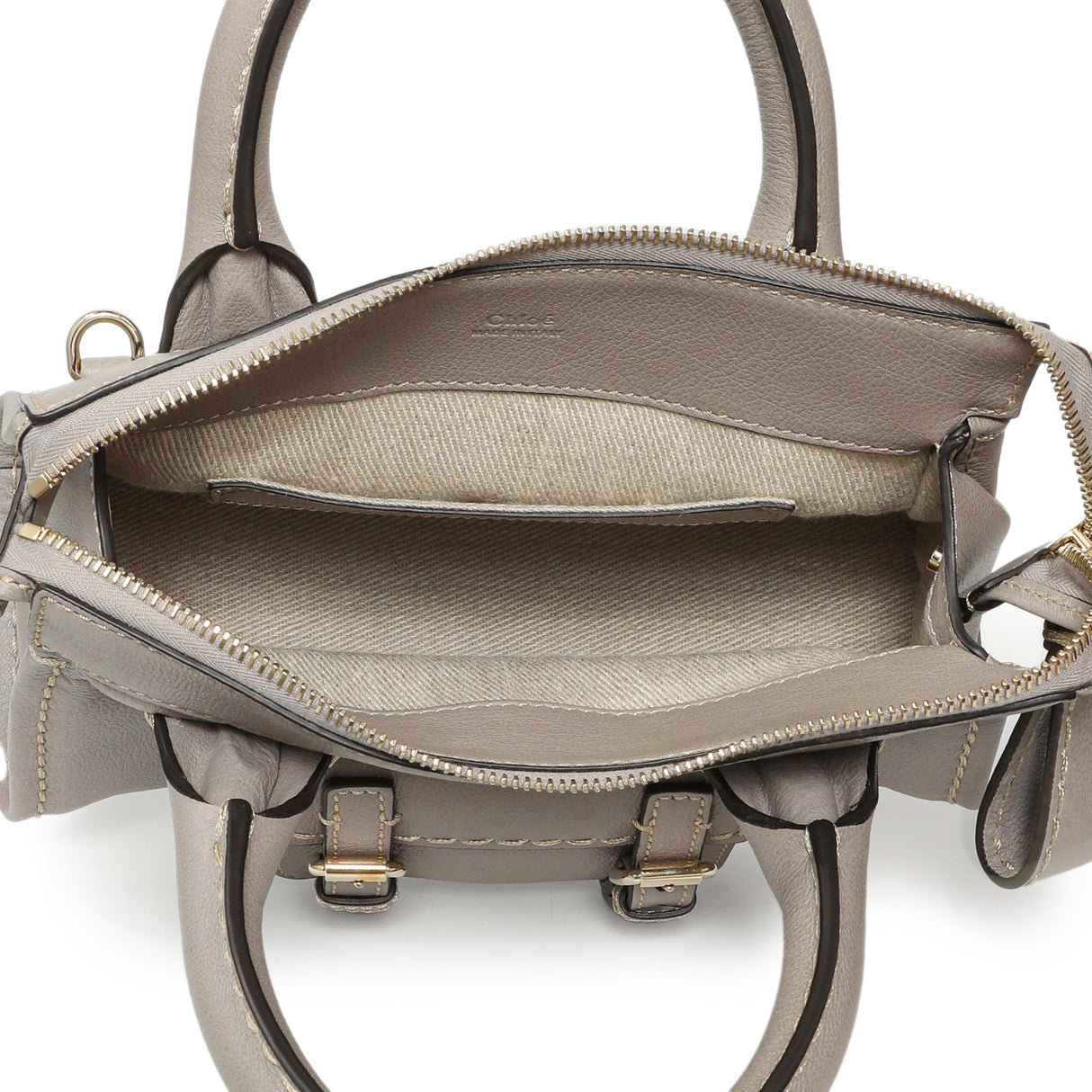 Chloe Cashmere Grey Buffalo Mini Edith Handbags Chloe