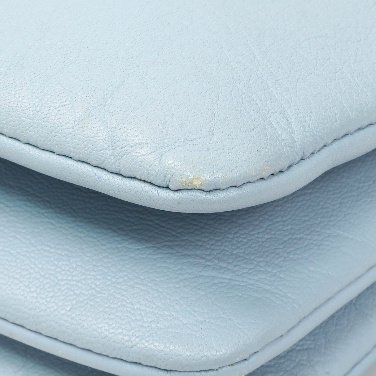 Celine Light Blue Lambskin Small Trio Crossbody Bag Handbags Celine