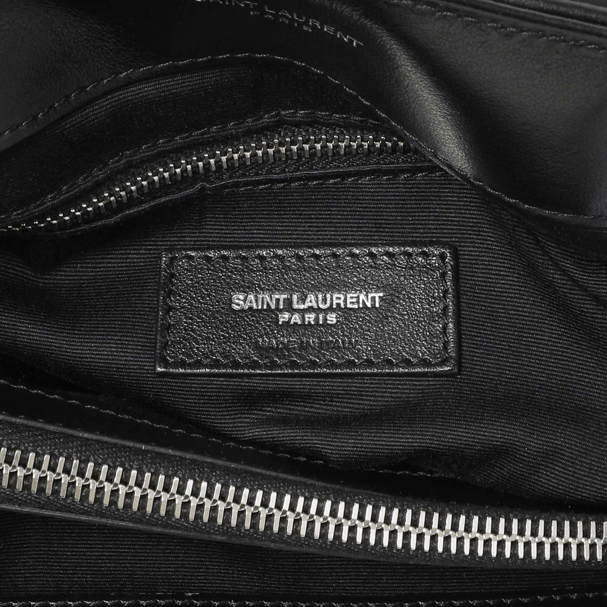 Saint Laurent Black Calfskin Y Quilted Monogram Medium Loulou Chain Satchel Handbags Saint Laurent