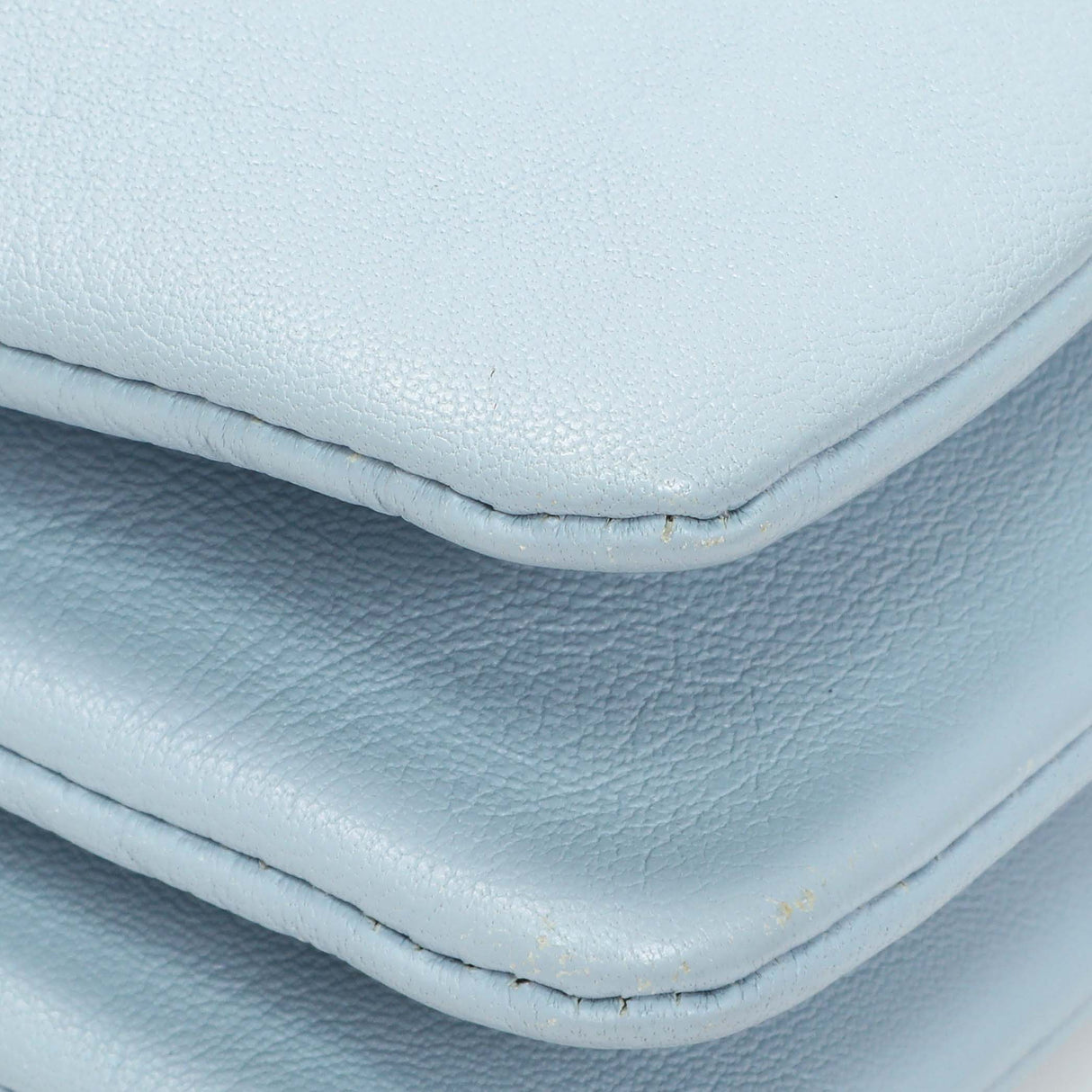 Celine Light Blue Lambskin Small Trio Crossbody Bag Handbags Celine