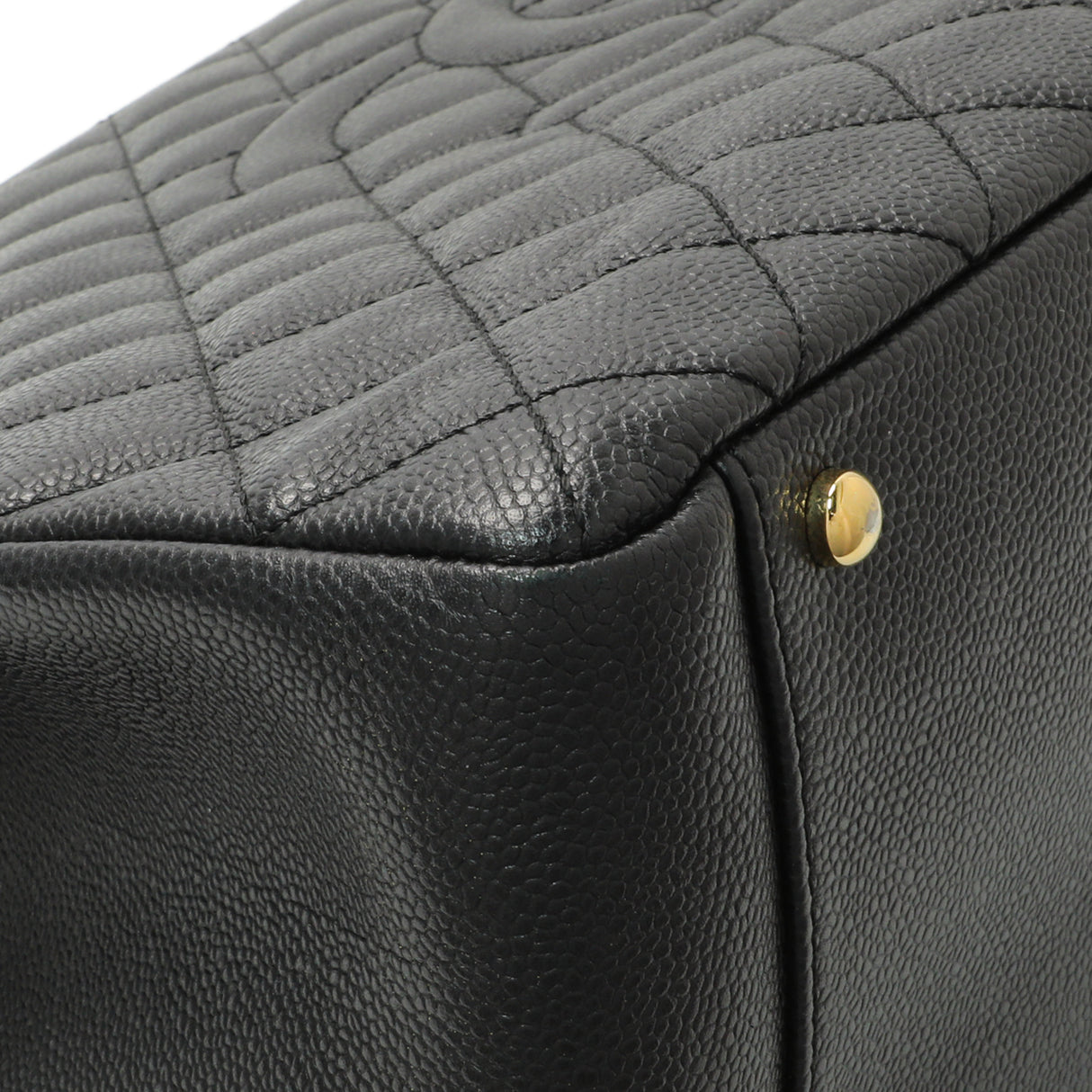 Chanel Black Quilted Caviar XL Grand Shopping Tote GST Handbags Chanel