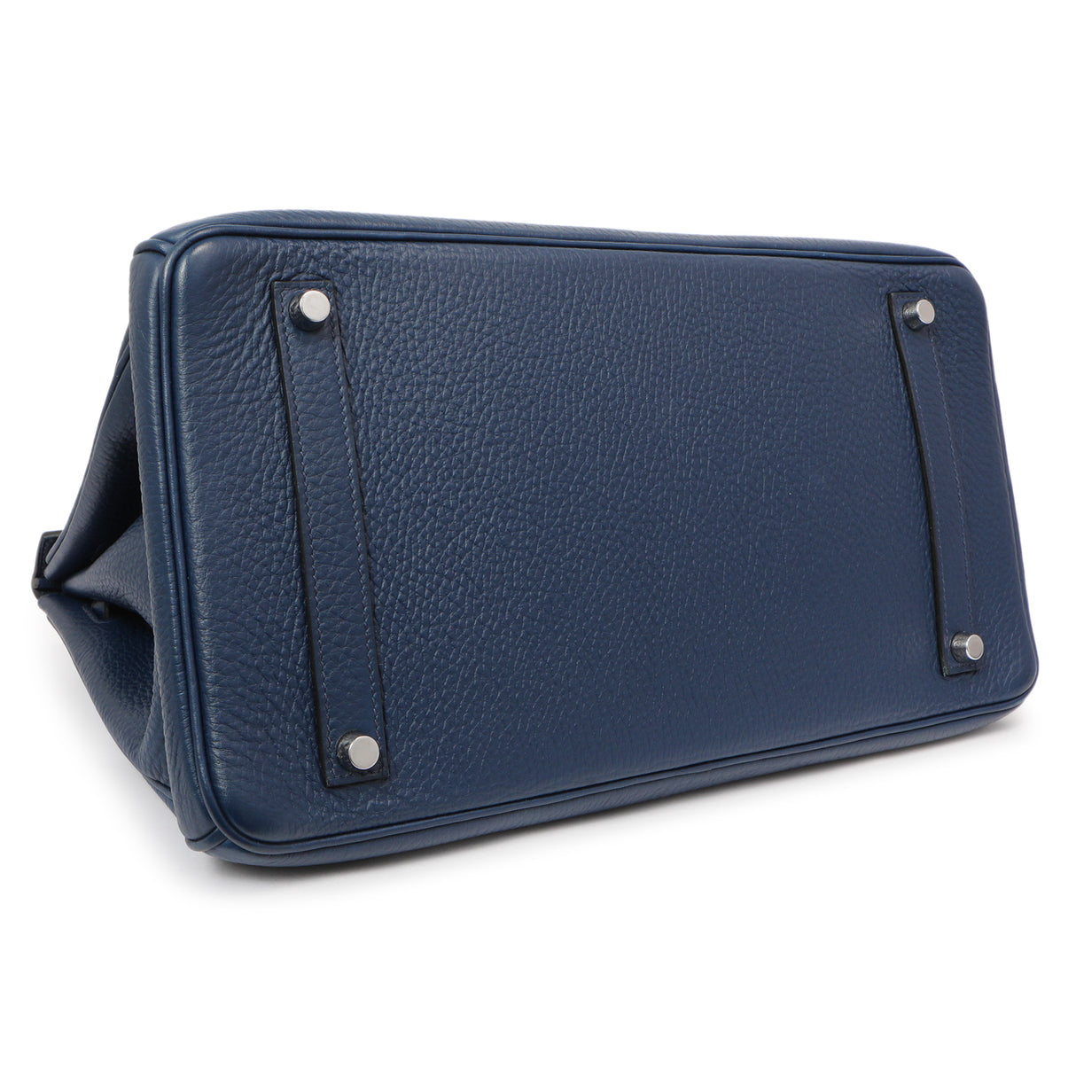 Hermes Bleu Saphir Clemence Birkin 35 Handbags Hermes