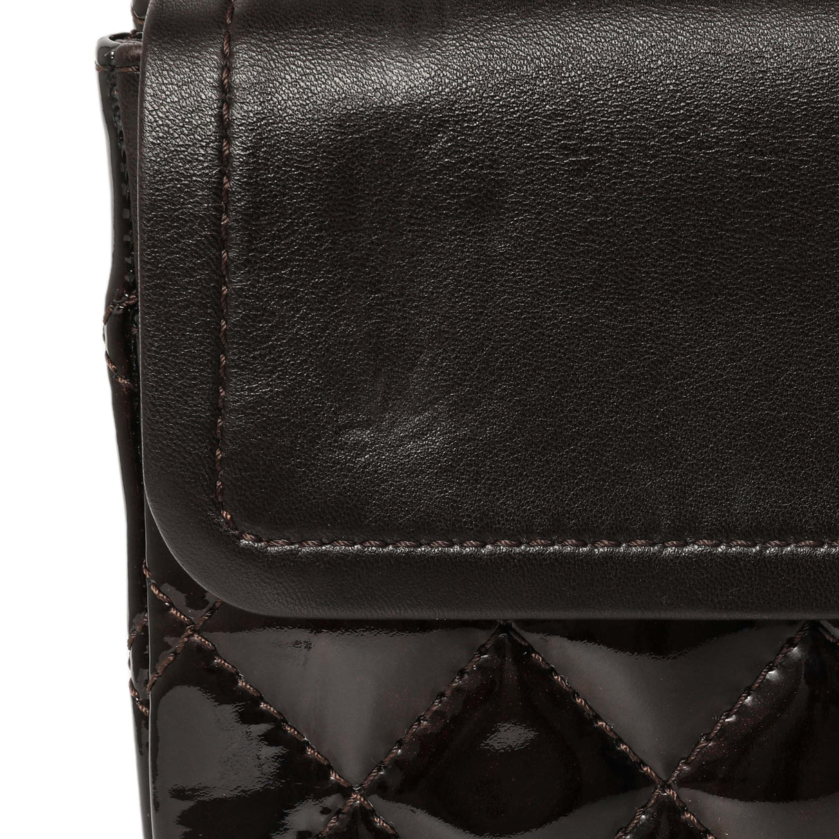 Chanel Metallic Brown Quilted Patent 2.55 Reissue 226 Handbags Chanel