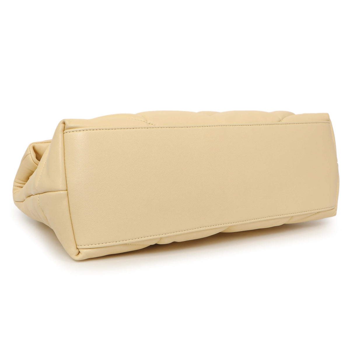 Saint Laurent Jaune Pale Lambskin Medium Loulou Puffer Handbags Saint Laurent