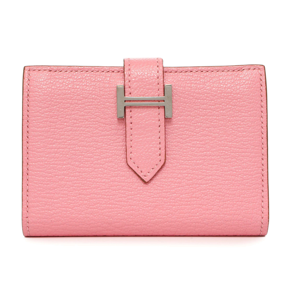 Hermes Rose Confetti Chevre Mysore Bearn Card Holder Wallet Accessories Hermes