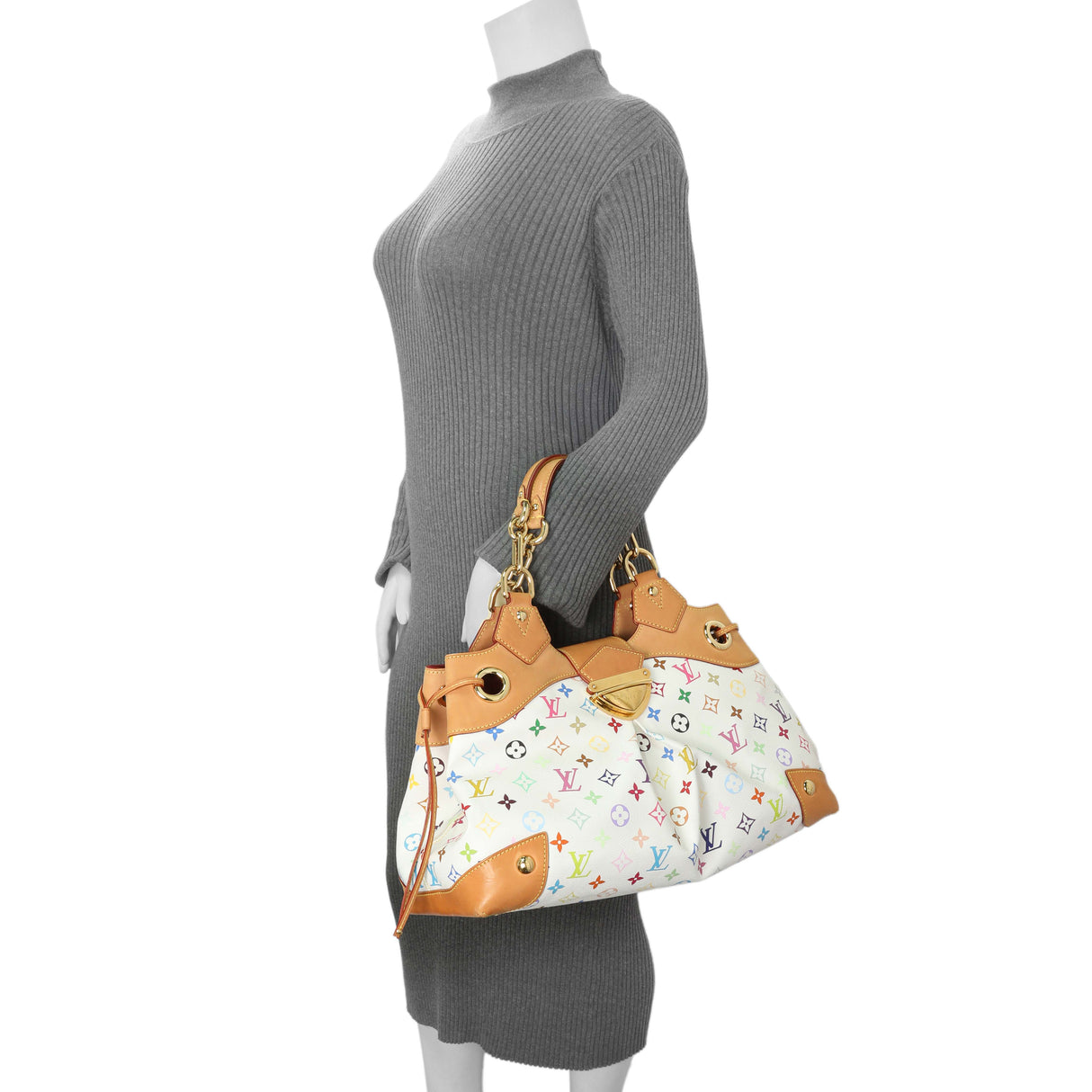 Louis Vuitton White Multicolor Ursula Handbags Louis Vuitton