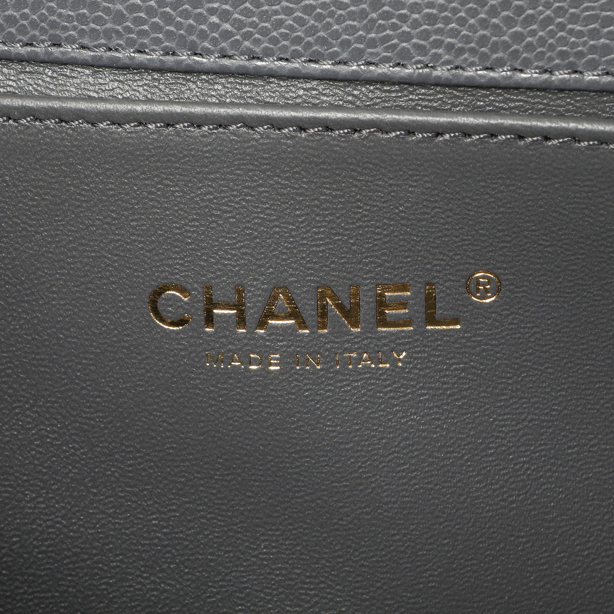 Chanel Dark Grey Quilted Caviar Medium Boy Bag Handbags Chanel