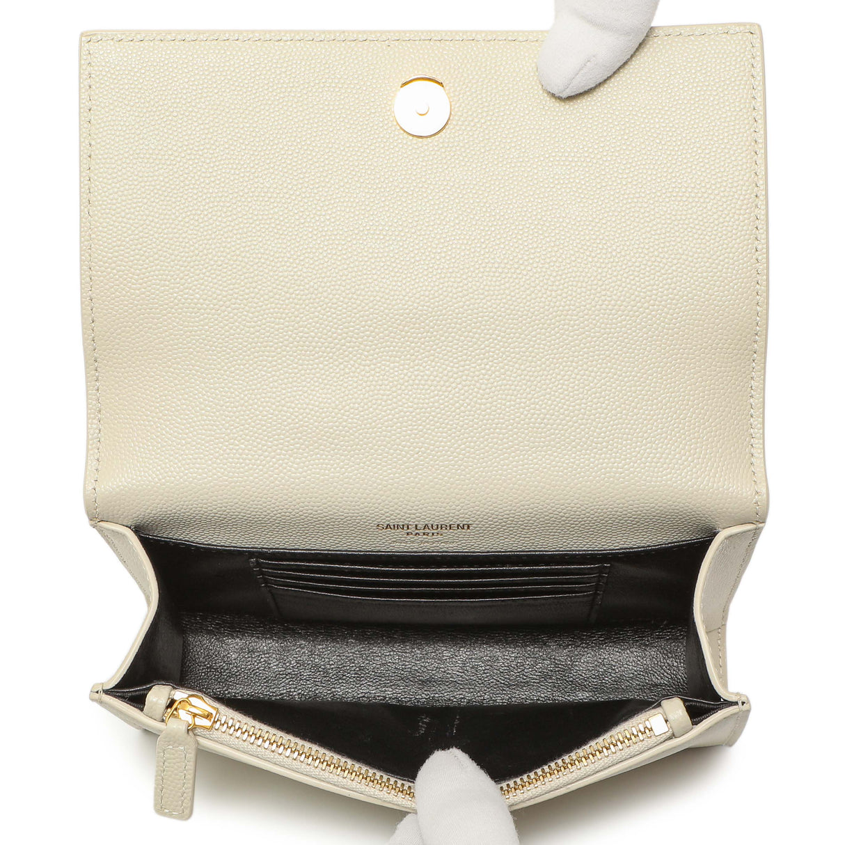 Saint Laurent White Grain De Poudre Monogram Kate Belt Bag Handbags Saint Laurent