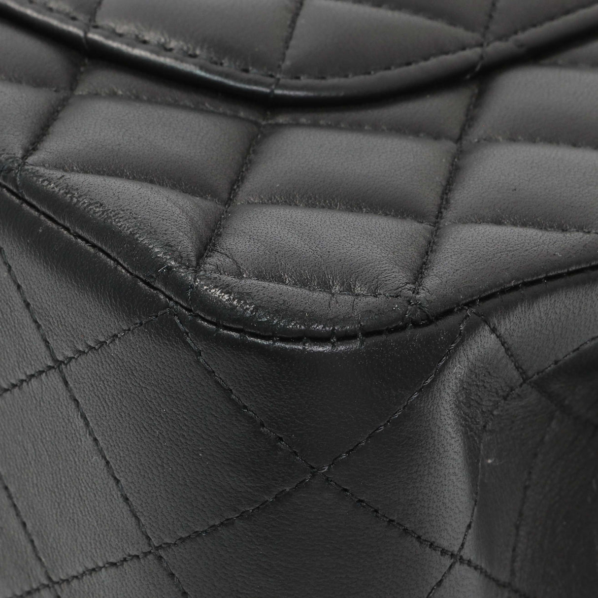 Chanel Black Quilted Lambskin Medium Double Flap Handbags Chanel