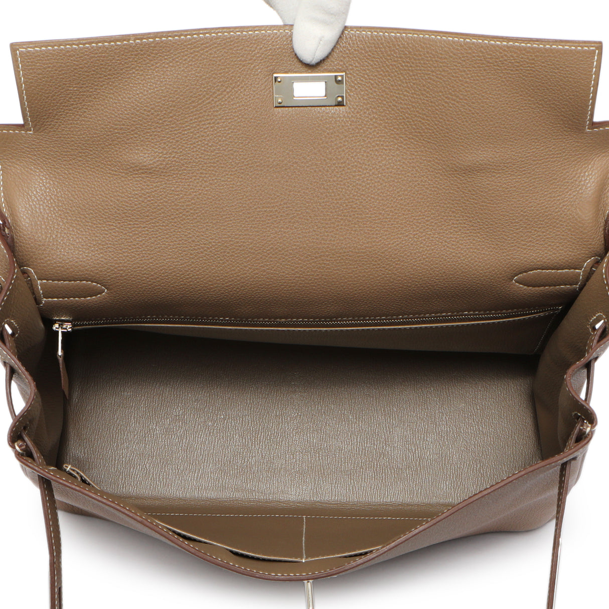 Hermes Etoupe Togo Kelly Retourne 35 Handbags Hermes