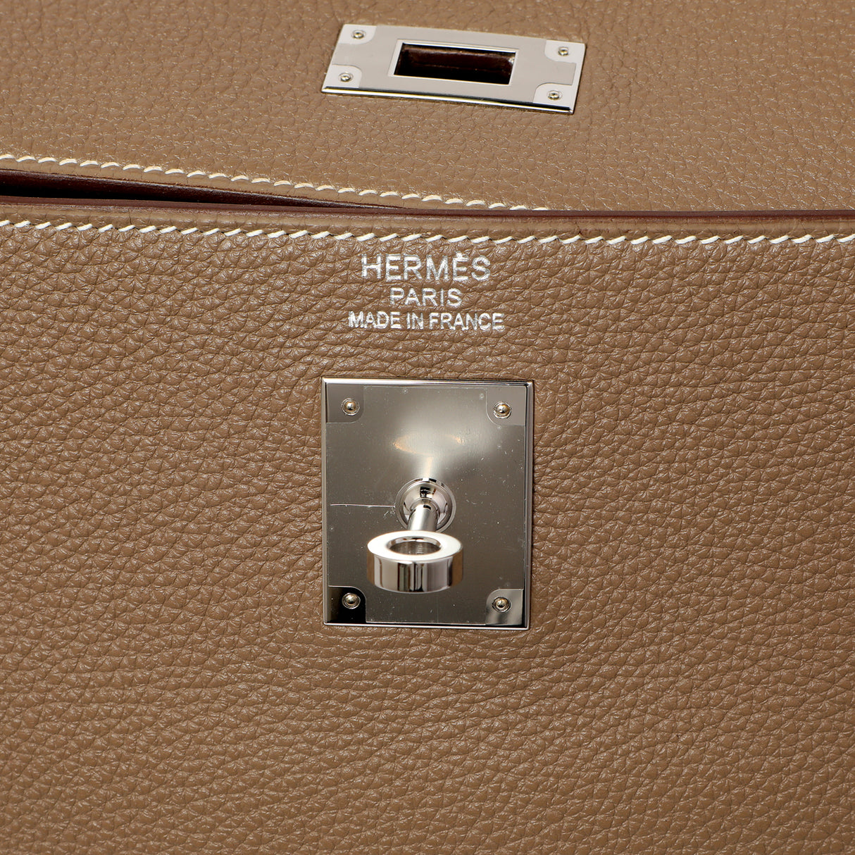 Hermes Etoupe Togo Kelly Retourne 35 Handbags Hermes