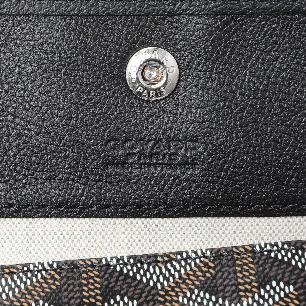 Goyard Black Goyardine Heart Print Saint Louis GM