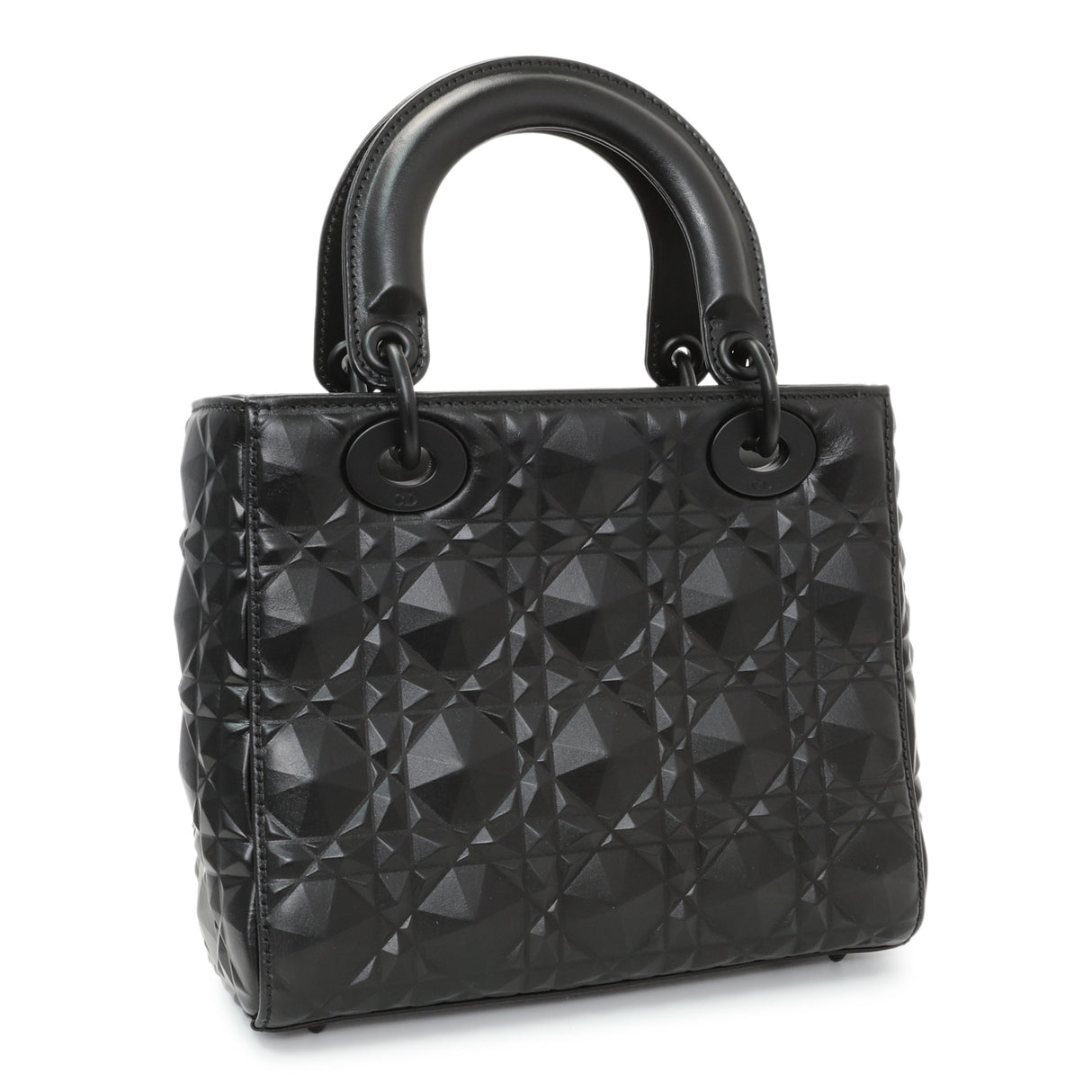 Christian Dior Black Diamond Cannage Lady Dior Small Handbags Christian Dior