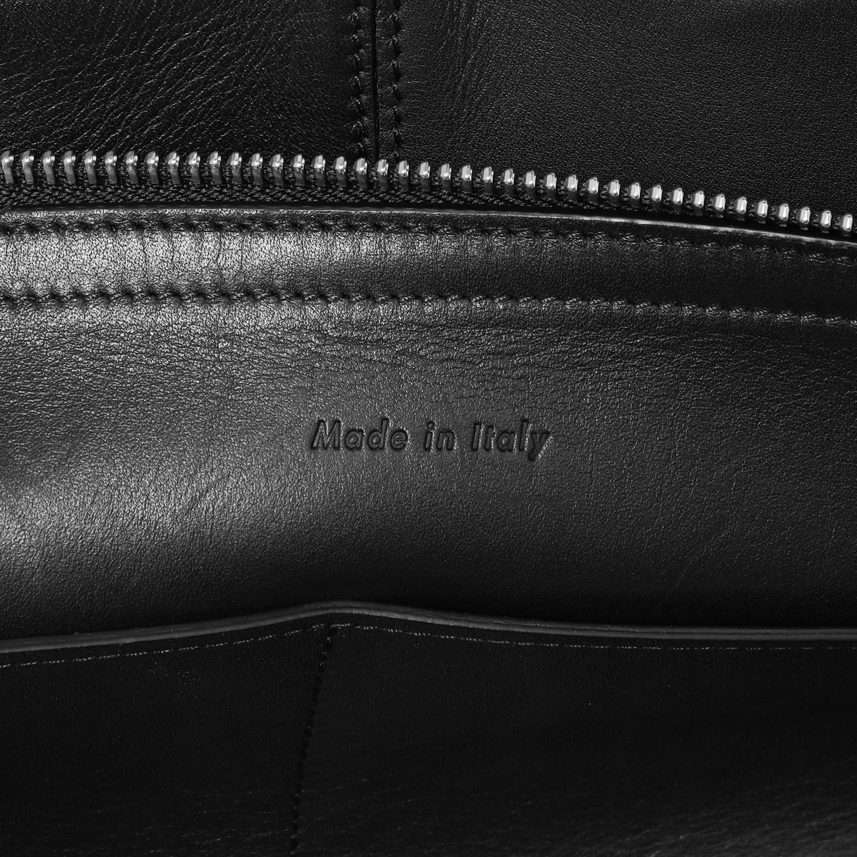 Celine Black Calfskin Vertical Tri-Fold Bag Handbags Celine