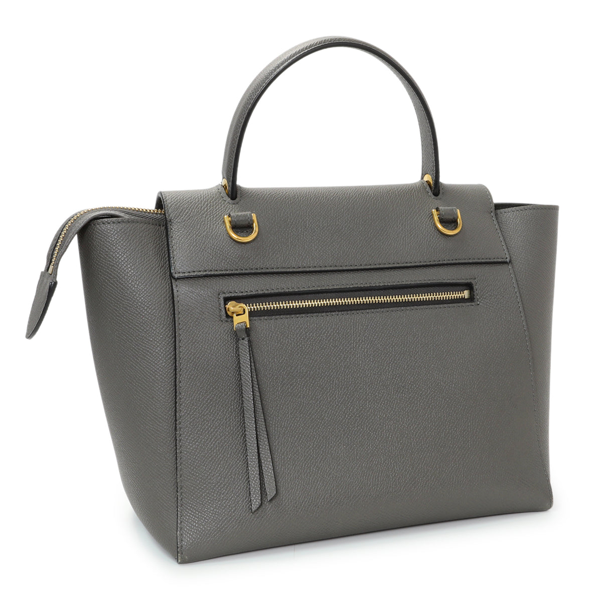 Celine Grey Grained Calfskin Micro Belt Bag Handbags Celine