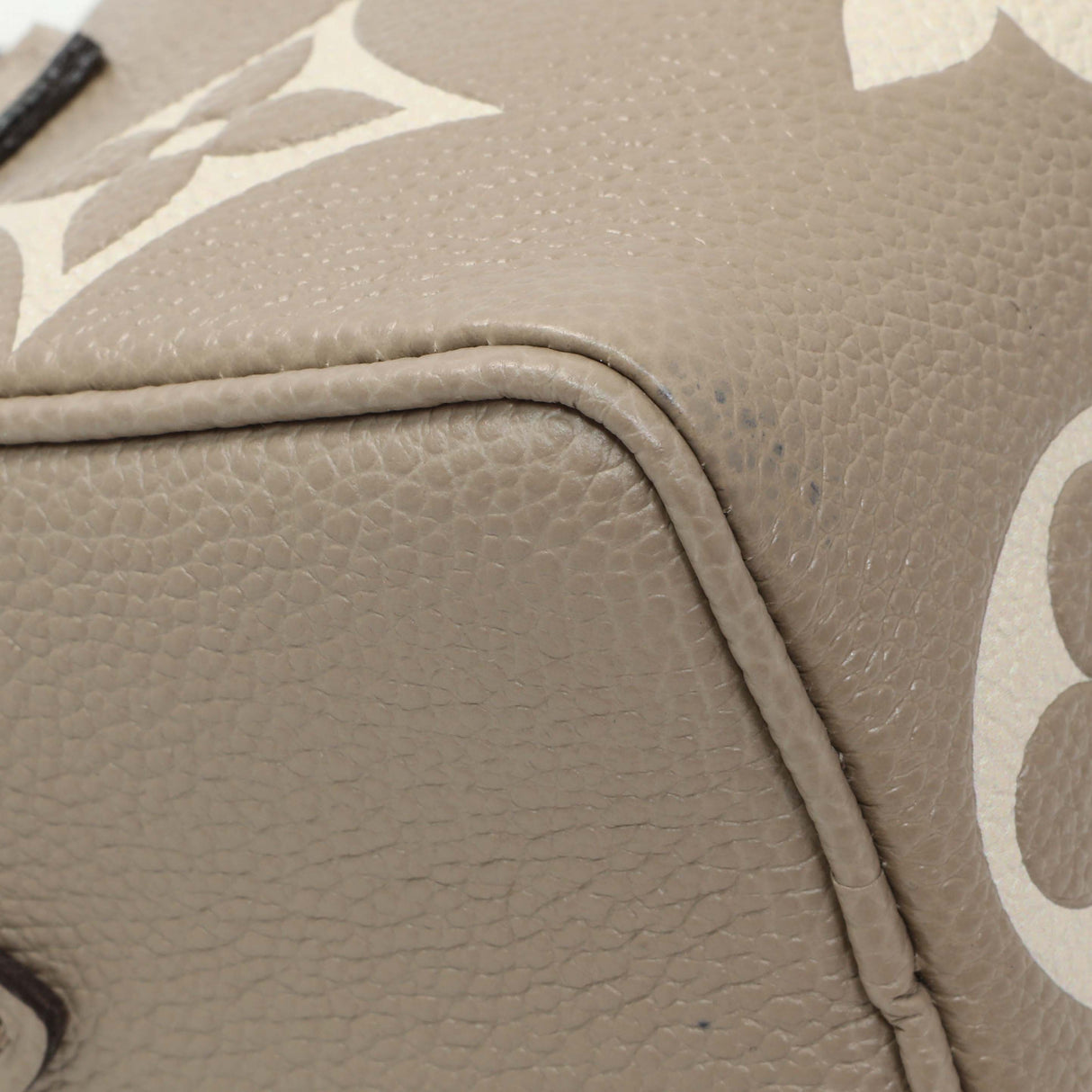 Louis Vuitton Tourterelle Grey/Cream Empreinte Giant Monogram Nano Speedy Handbags Louis Vuitton