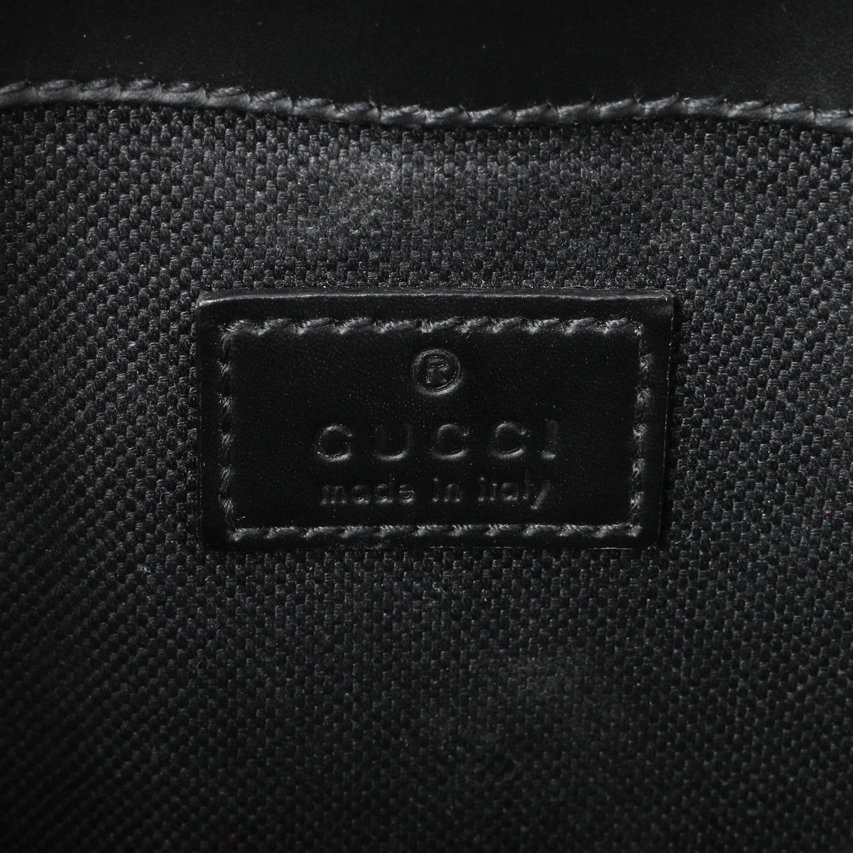 Gucci Black GG Supreme Monogram Belt Bag Handbags Gucci