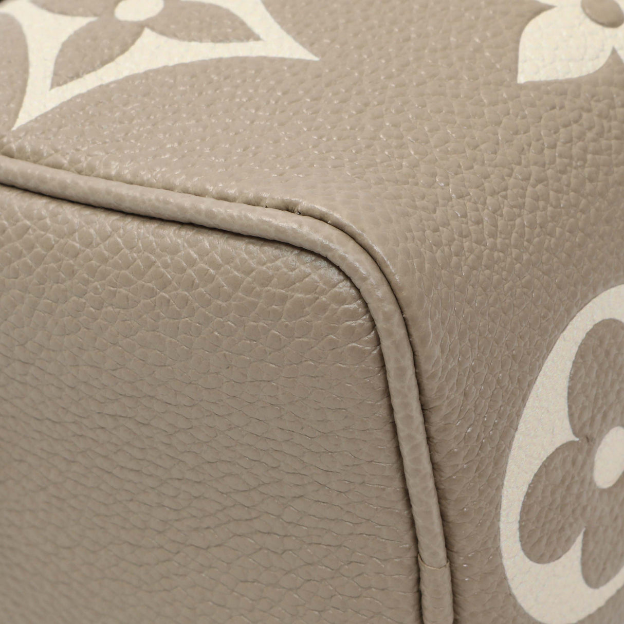 Louis Vuitton Tourterelle Grey/Cream Empreinte Giant Monogram Nano Speedy Handbags Louis Vuitton