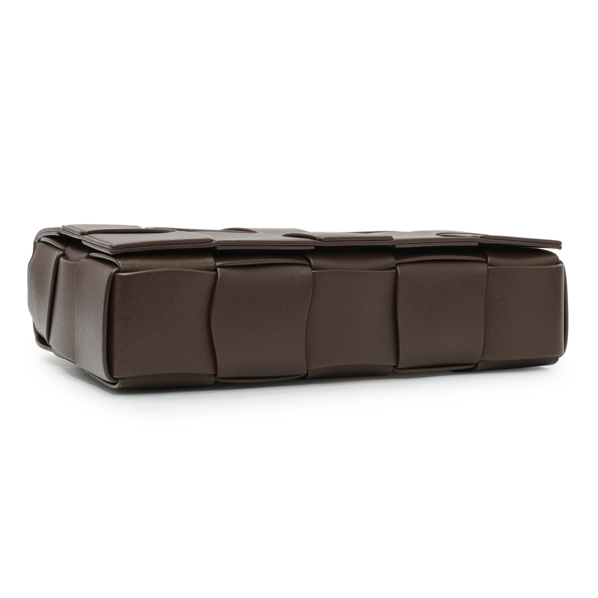 Bottega Veneta Brown Lambskin Maxi Urban Wave Intrecciato Cassette Crossbody Bag Handbags Bottega Veneta