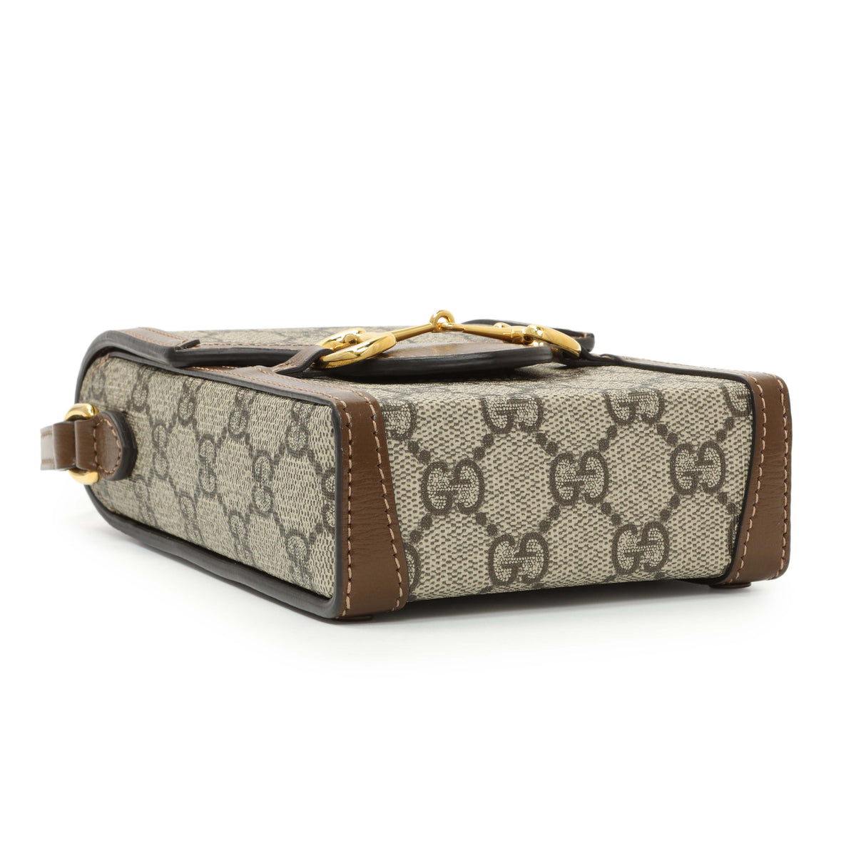 Gucci GG Supreme Monogram Mini Horsebit 1955 Shoulder Bag Handbags Gucci