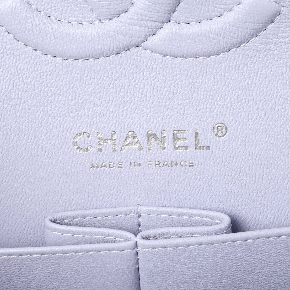 Chanel Purple Quilted Caviar Medium Double Flap Handbags Chanel