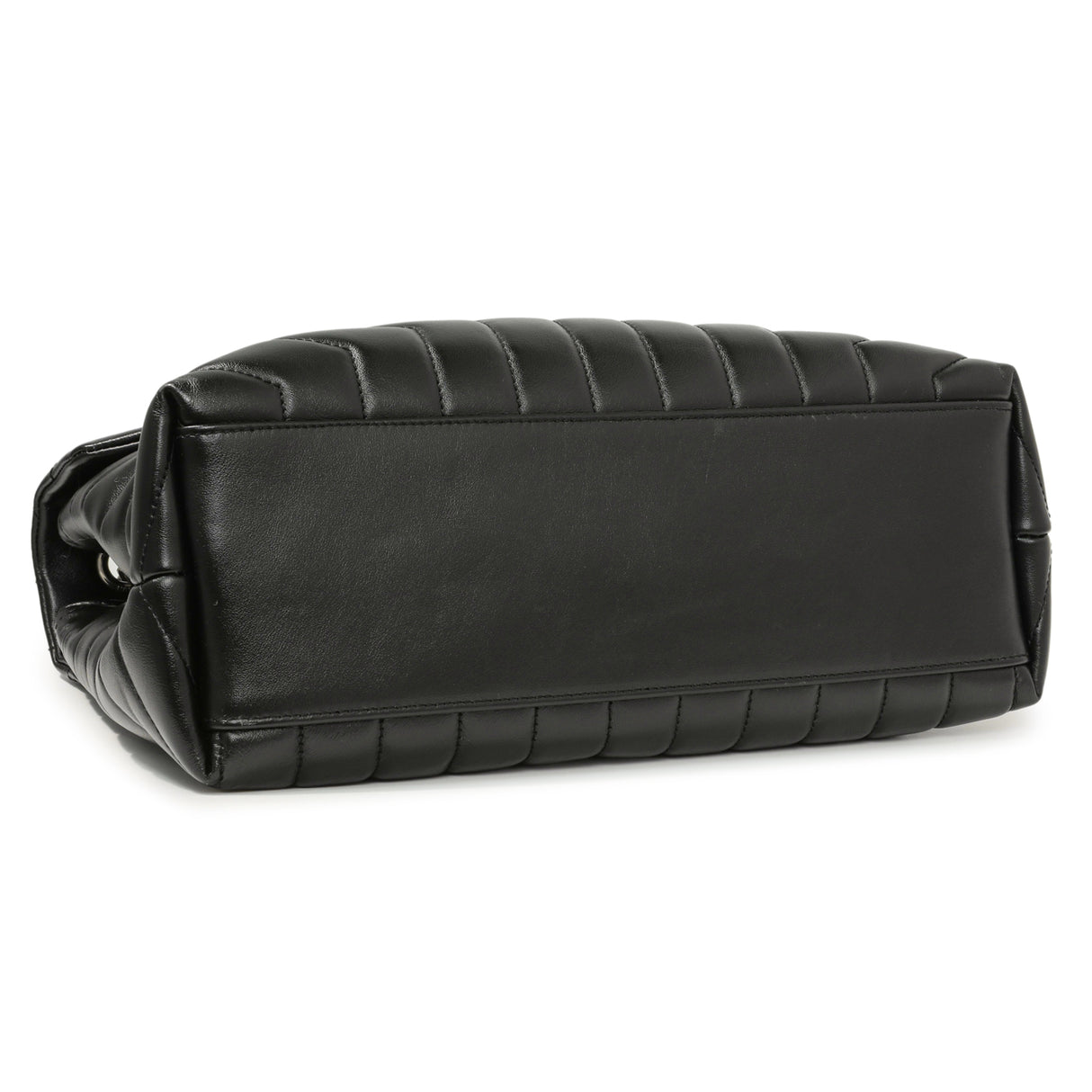 Saint Laurent Black Calfskin Y Quilted Monogram Medium Loulou Chain Satchel Handbags Saint Laurent