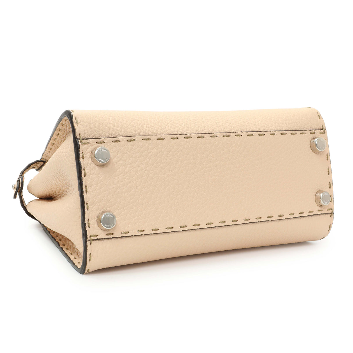 Fendi Plaster Cuoio Romano Snakeskin Selleria Mini Peekaboo Iconic Satchel Handbags Fendi