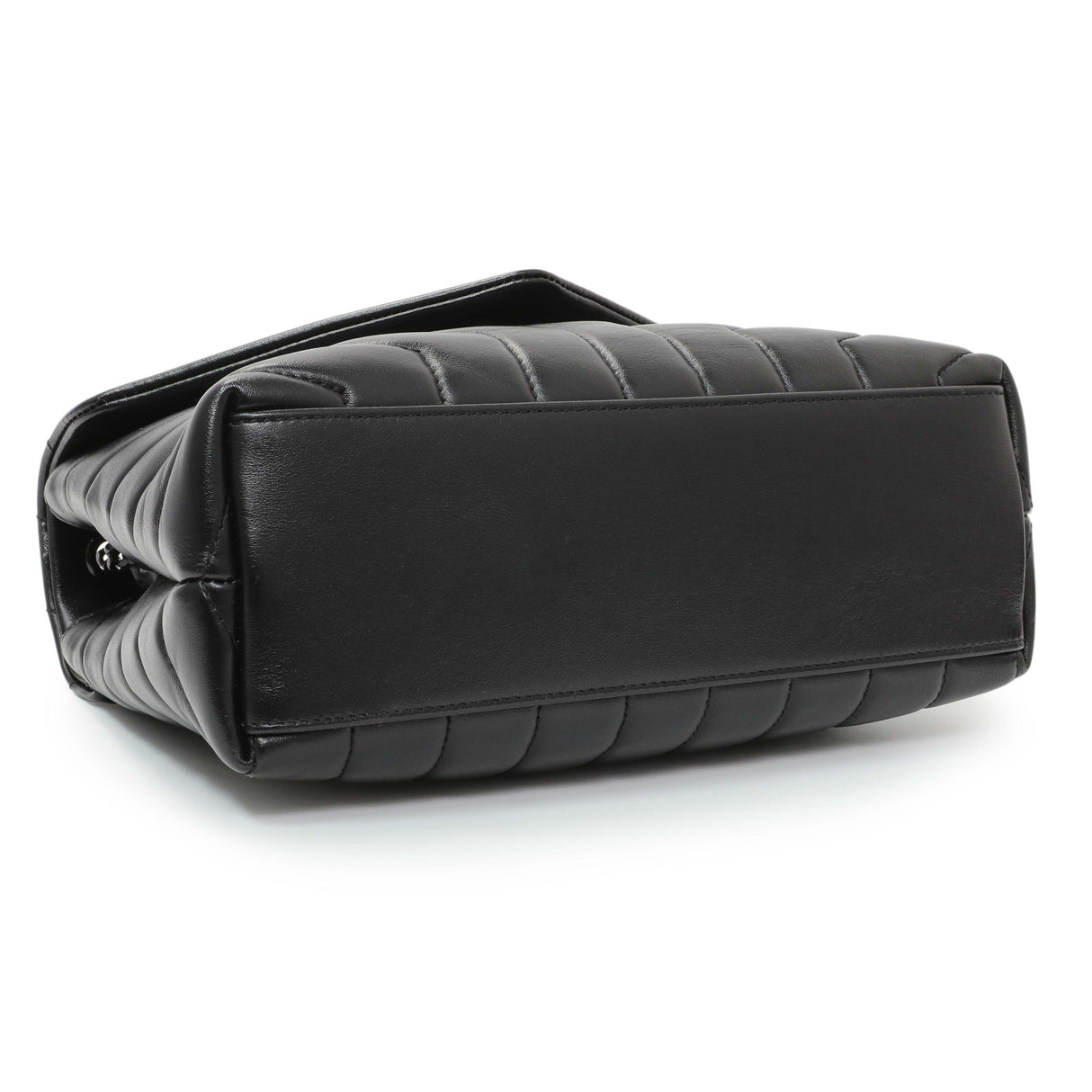 Saint Laurent Black Calfskin Y Quilted Monogram Small Loulou Chain Satchel Handbags Saint Laurent