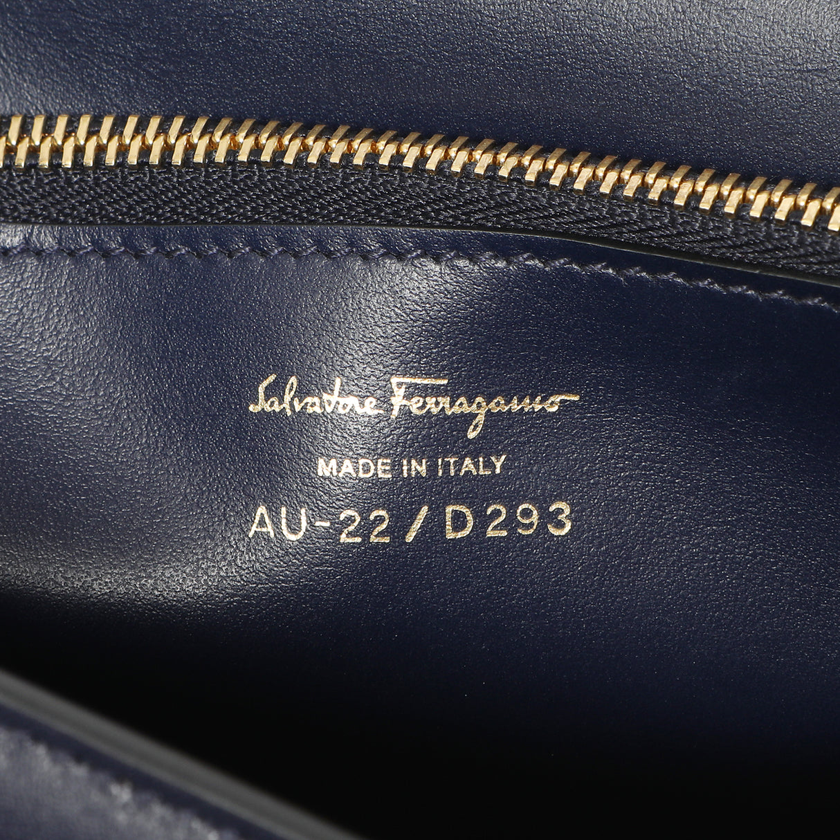 Salvatore Ferragamo Navy Calfskin Vela Crossbody Bag Handbags Salvatore Ferragamo
