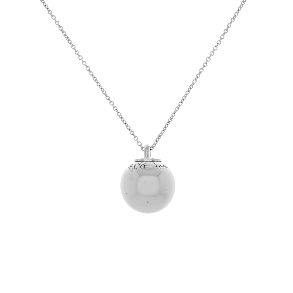 Tiffany & Co. Sterling Silver HardWear Ball Pendant Necklace Designer Jewellery Tiffany and Co
