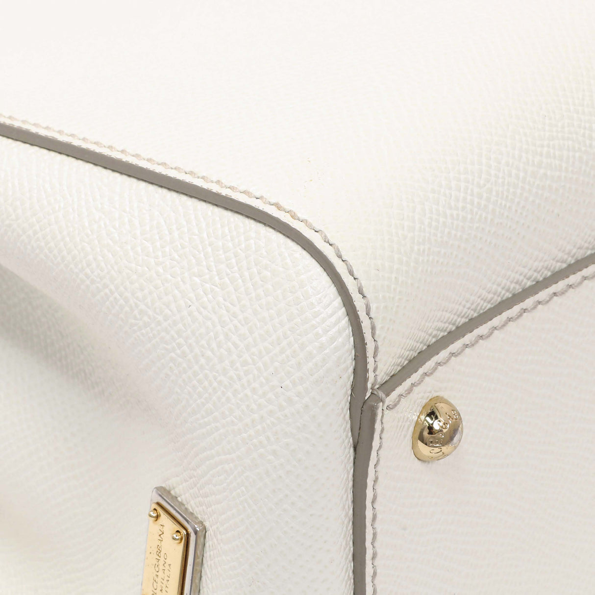 Dolce & Gabbana White Dauphine Miss Sicily Satchel Handbags Dolce & Gabbana