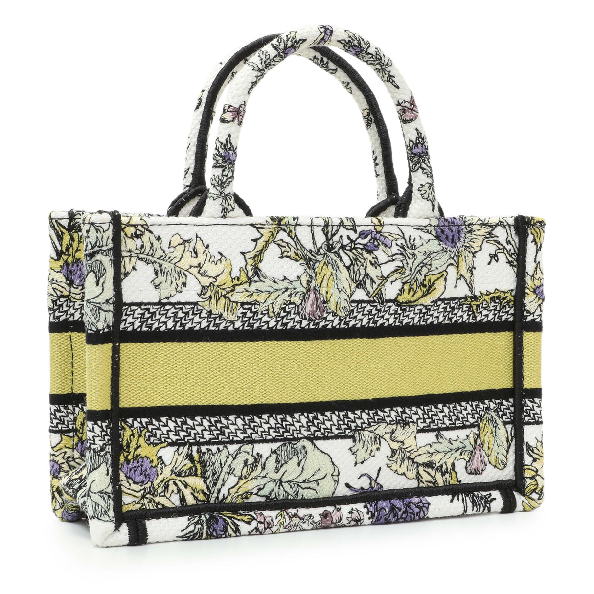 Christian Dior Embroidered Canvas Mini Book Tote w/ Strap Handbags Christian Dior