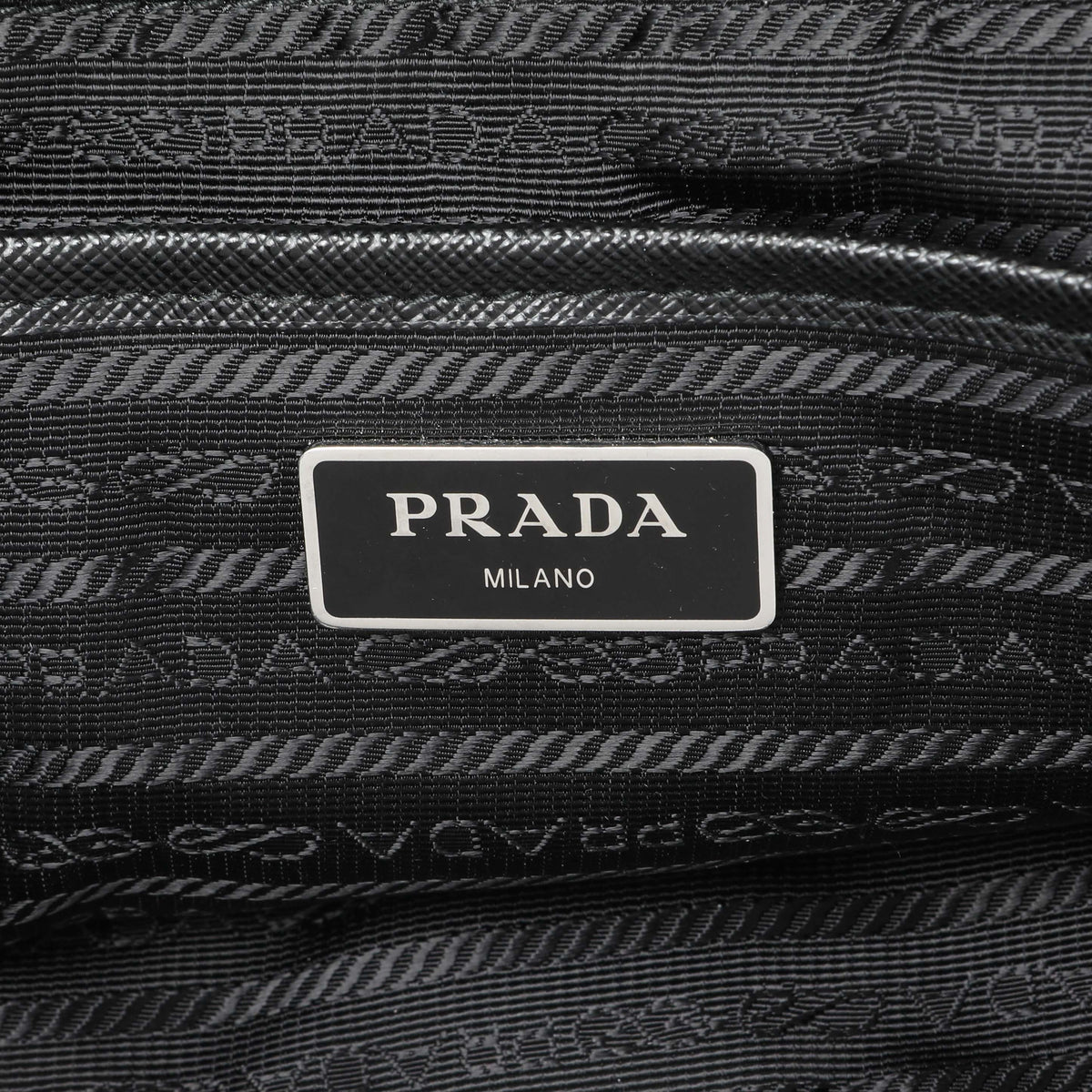 Prada Black Re-Nylon Vela Saffiano Small Backpack Handbags Prada