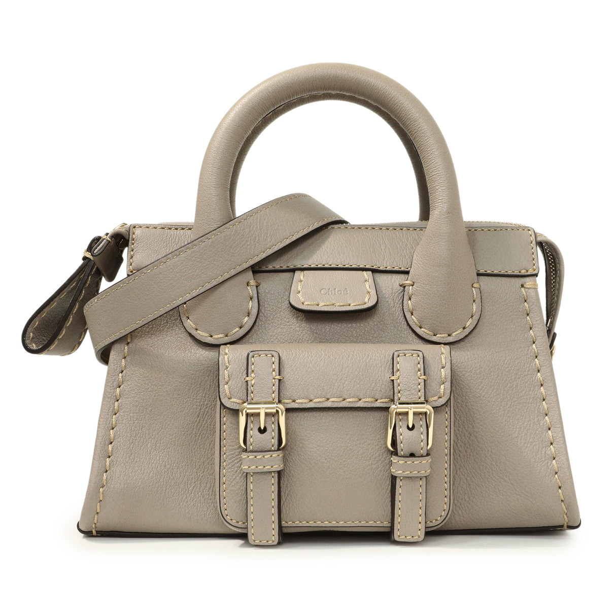 Chloe Cashmere Grey Buffalo Mini Edith Handbags Chloe