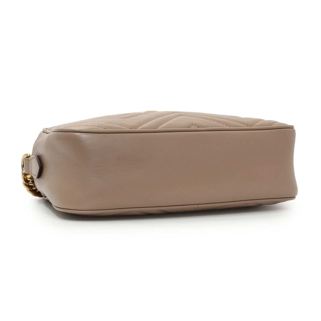 Gucci Porcelain Rose Calfskin Matelasse Small GG Marmont Chain Shoulder Bag Handbags Gucci