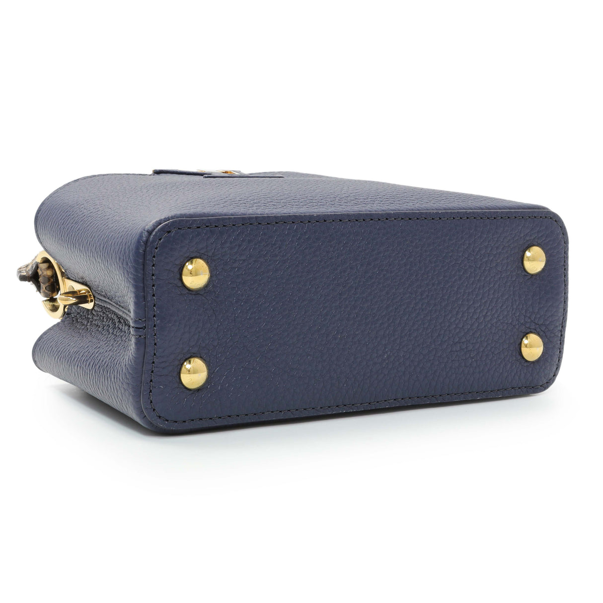 Louis Vuitton Blue Taurillon Python Mini Capucines Handbags Louis Vuitton