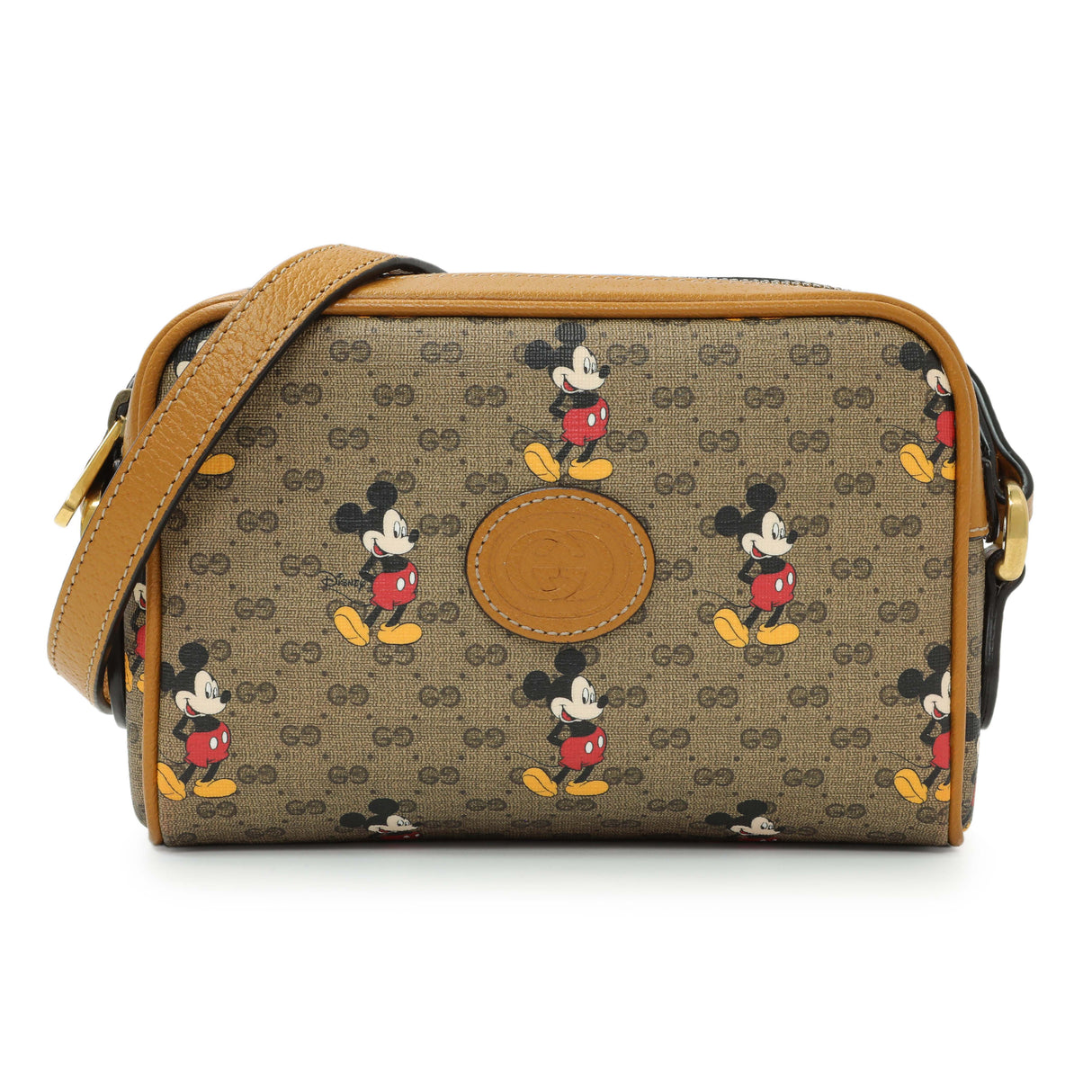 Gucci GG Supreme Monogram Mickey Mouse Interlocking G Shoulder Bag Handbags Gucci