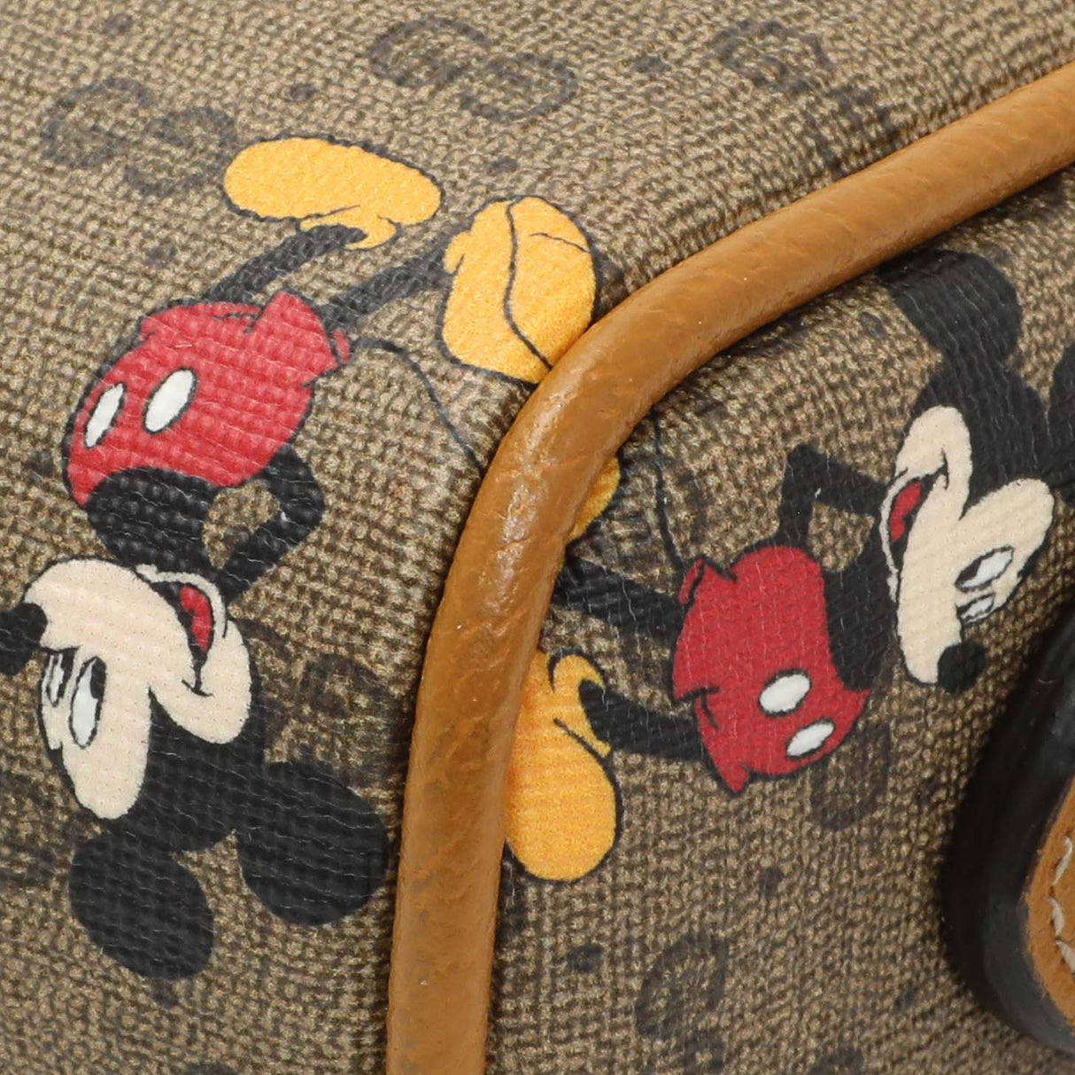 Gucci GG Supreme Monogram Mickey Mouse Interlocking G Shoulder Bag Handbags Gucci
