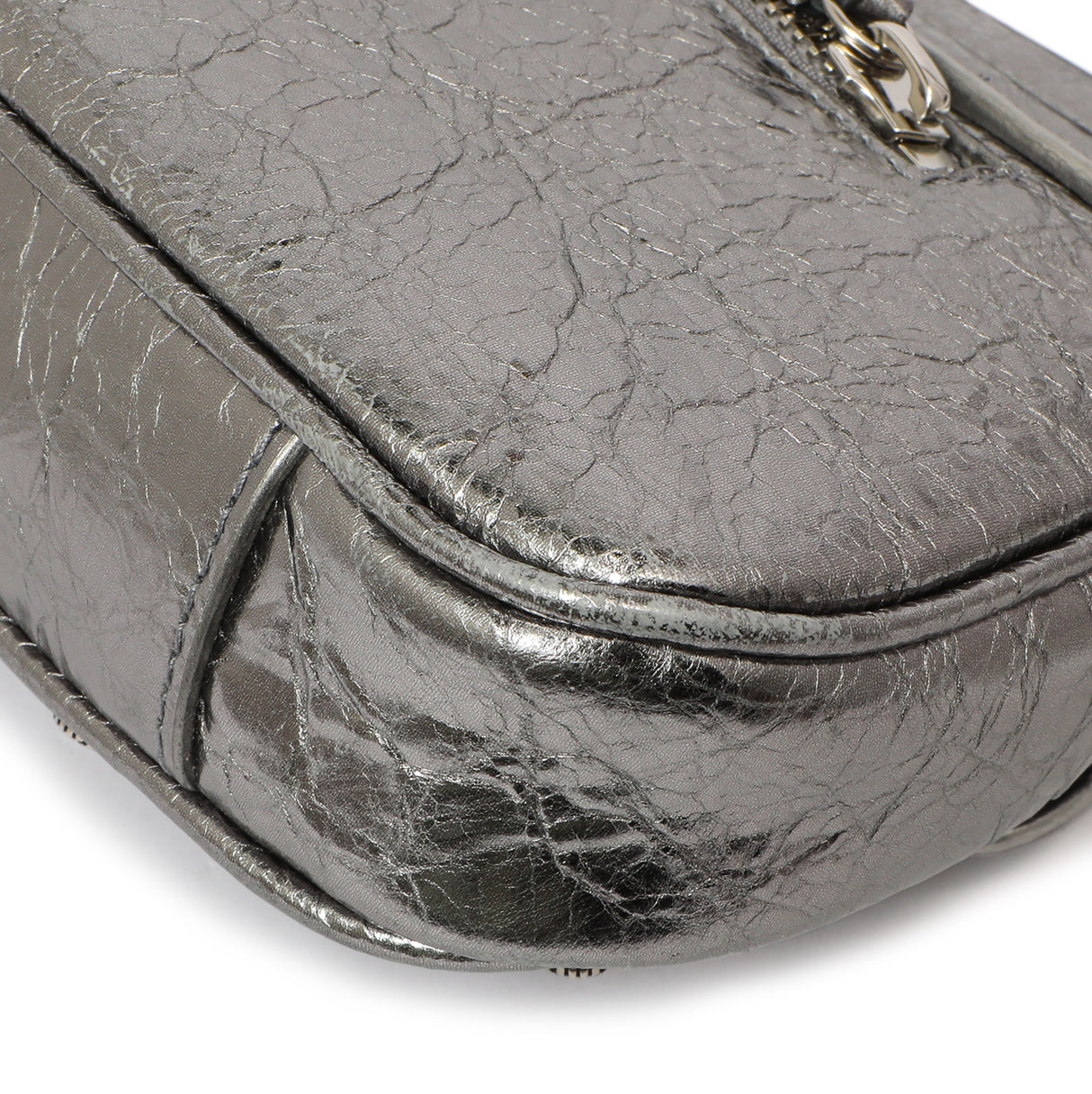 Balenciaga Silver Lambskin Le Cagole Small Sling Bag Handbags Balenciaga