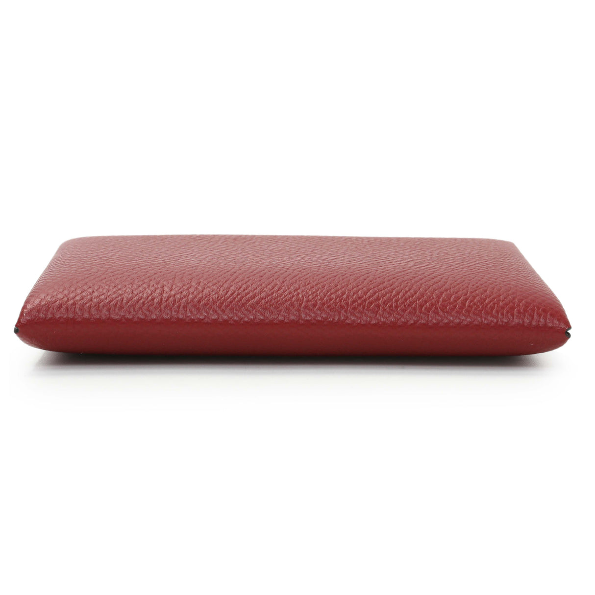 Hermes Burgundy Epsom Calvi Card Case Accessories Hermes