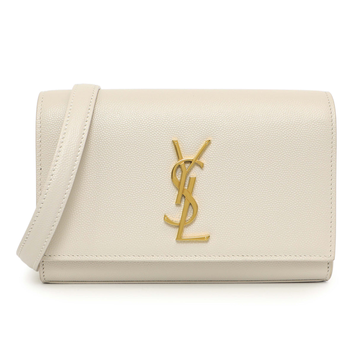 Saint Laurent White Grain De Poudre Monogram Kate Belt Bag Handbags Saint Laurent
