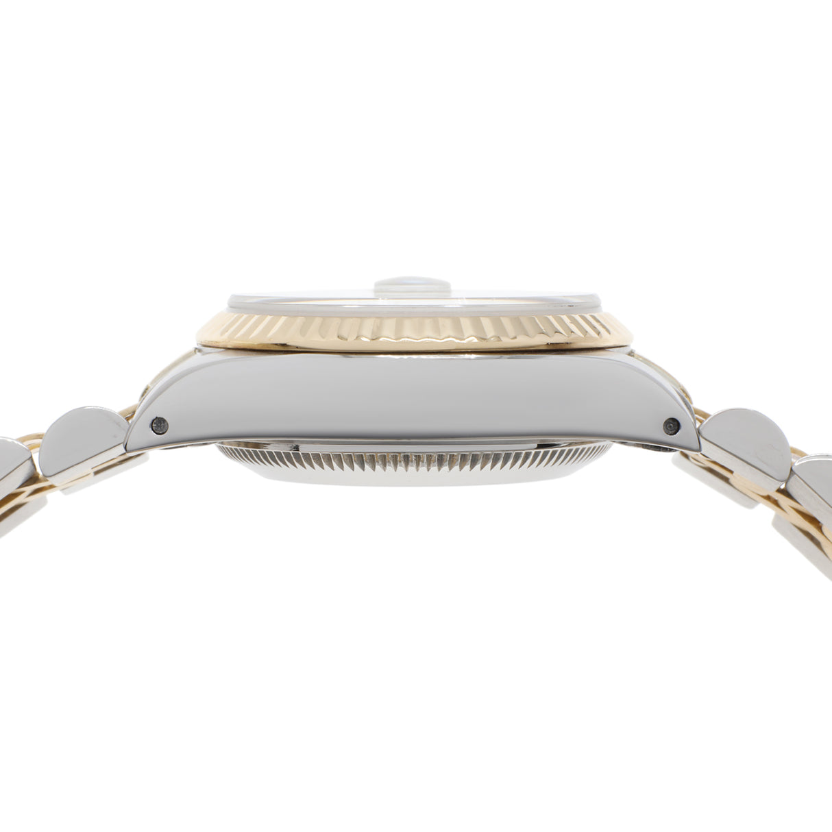 Rolex 18K Yellow Gold Stainless Steel Oyster Perpetual Date 69173 Watches Rolex