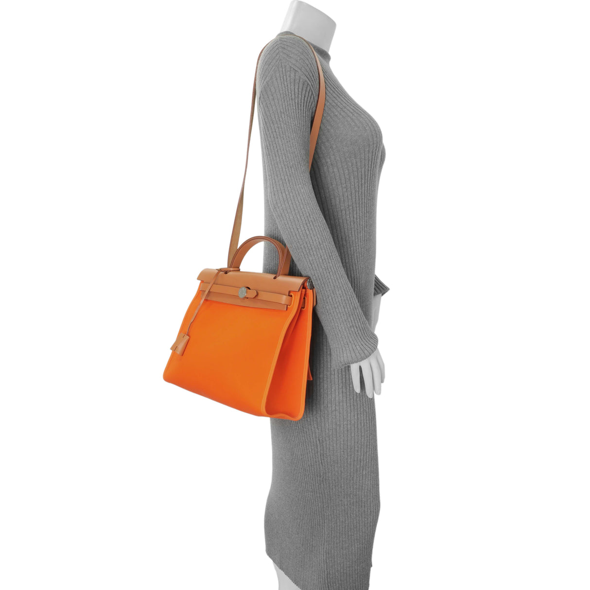 Hermes Vache Hunter Toile Herbag Zip 31 Handbags Hermes