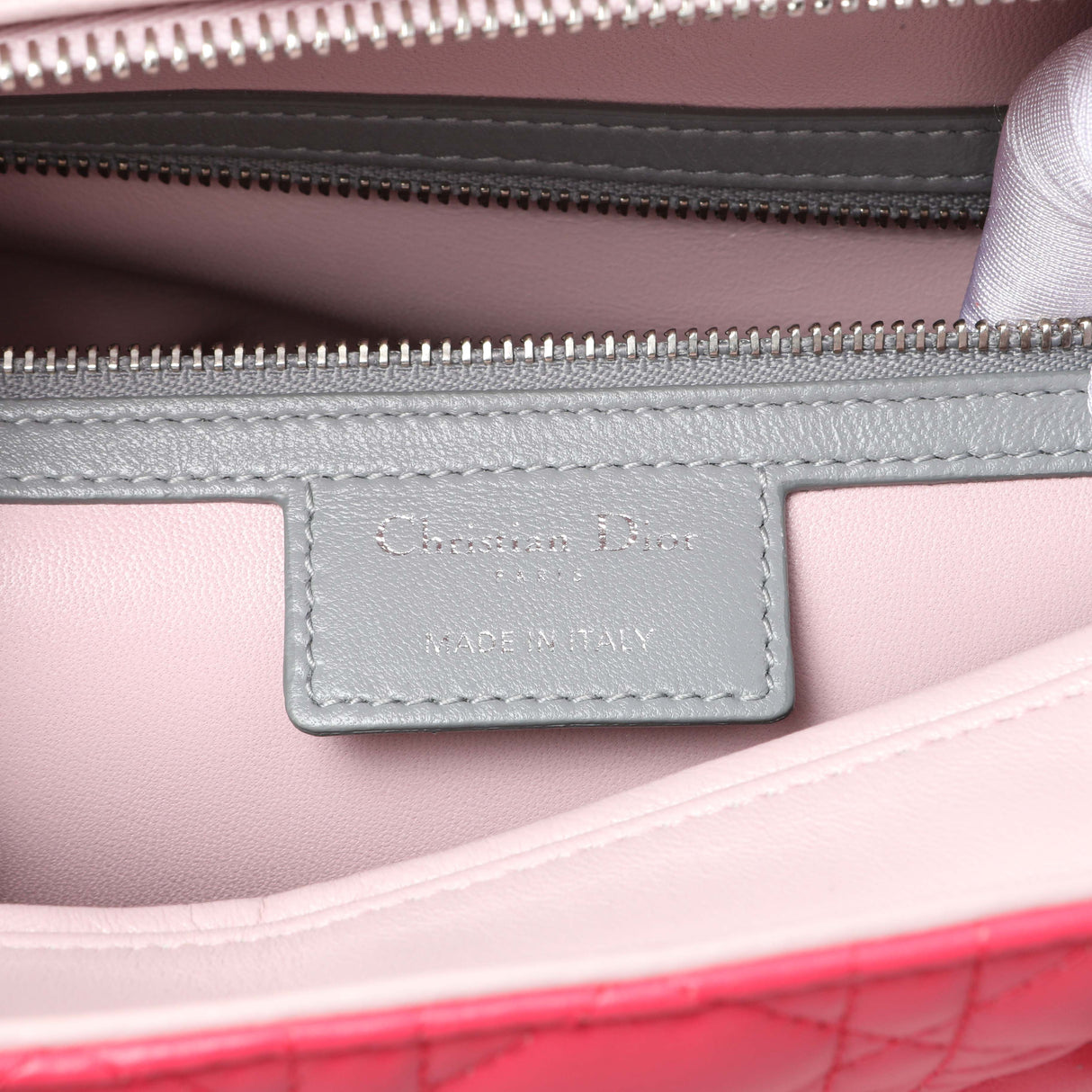 Christian Dior Lambskin Cannage Tri Color Large Lady Dior Handbags Christian Dior