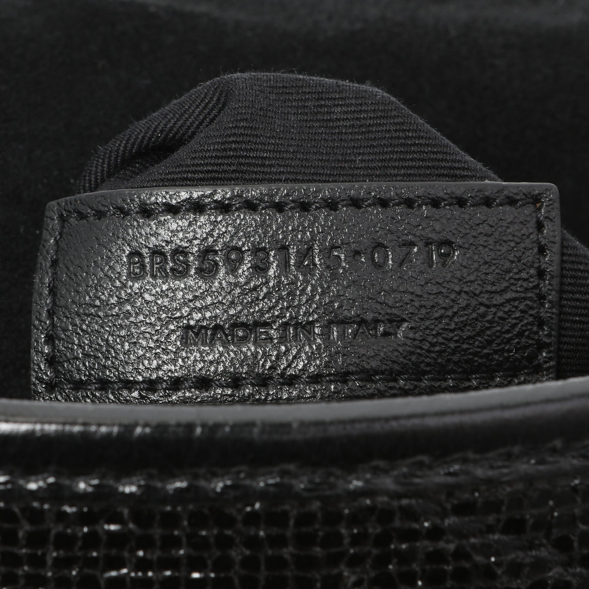 Saint Laurent Black Metallic Cracked Calfskin Monogram Niki Chain Wallet Handbags Saint Laurent