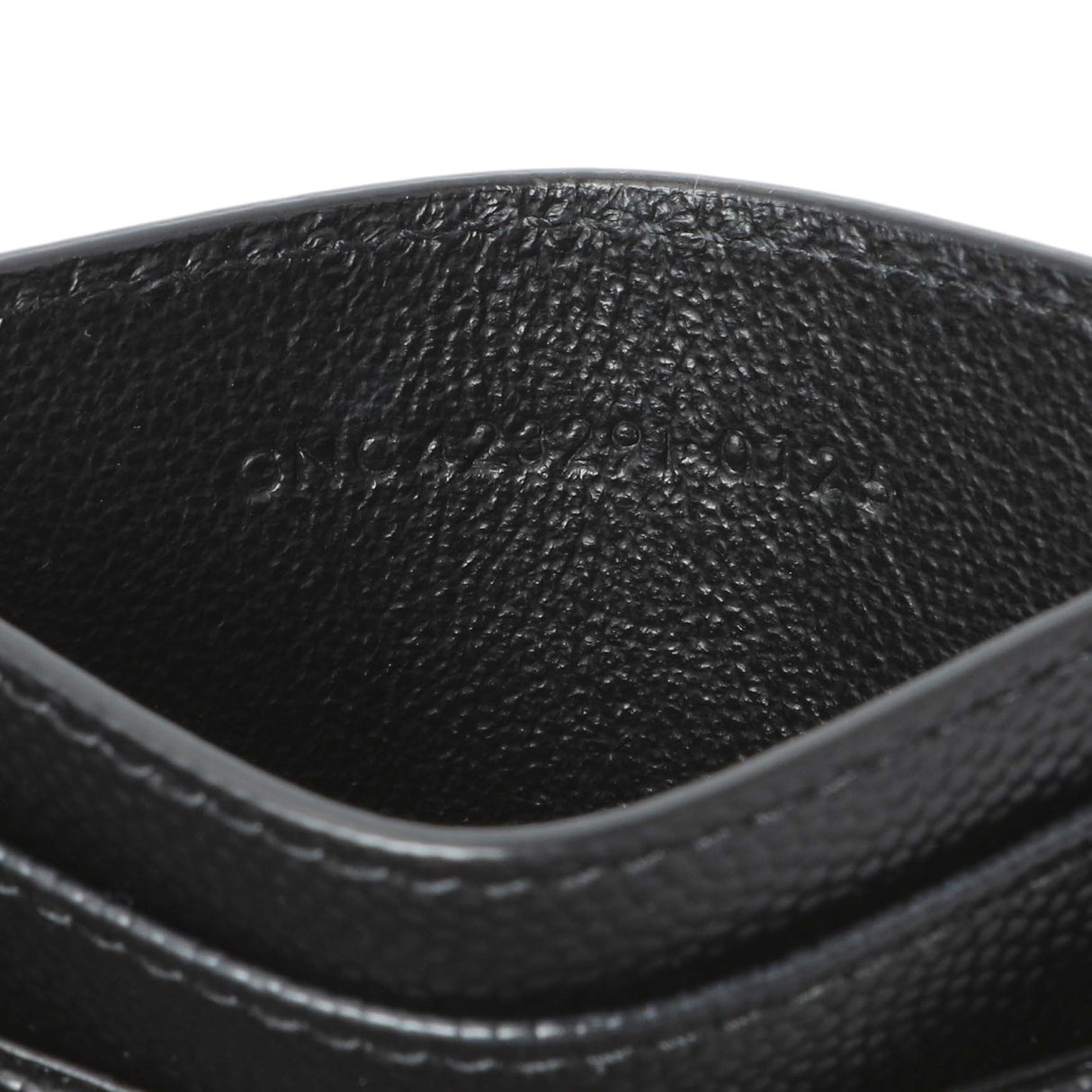 Saint Laurent Grain De Poudre Matelasse Chevron Monogram Card Case Accessories Saint Laurent