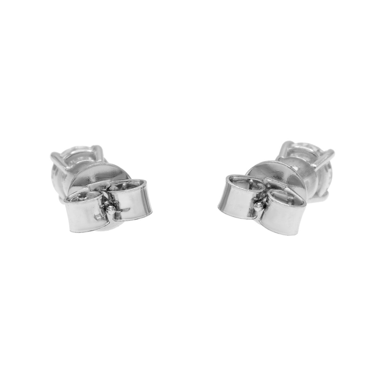 14K White Gold 0.84 Carat Diamond Stud Earrings Modaselle