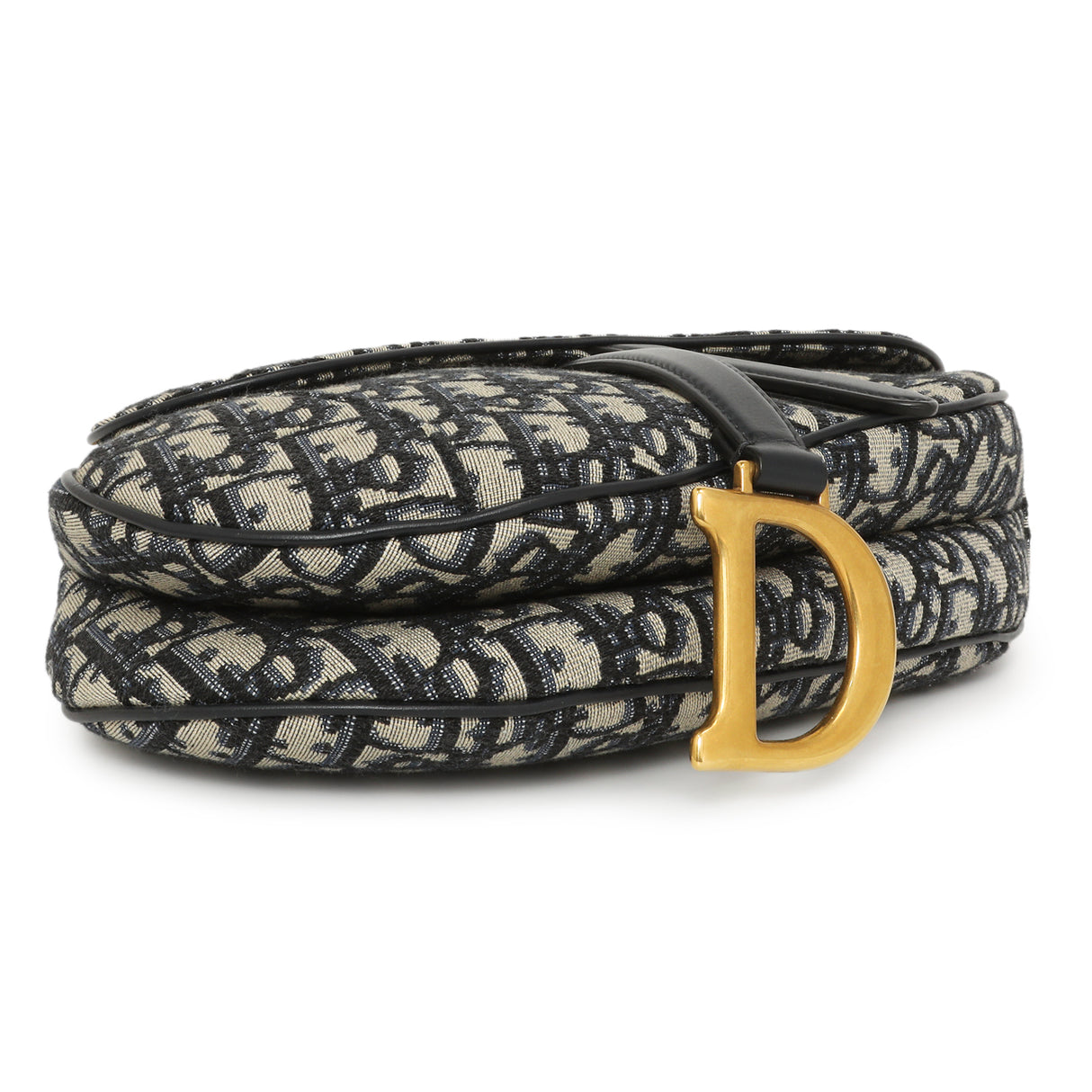 Christian Dior Blue Oblique Saddle Bag Handbags Christian Dior